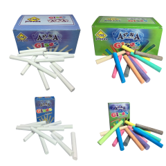 12 Pack of Chalk and 150 Pack of Chalk, Multicolor and White UOFFICE