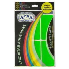 UOFFICE Rectangular Adhesive Labels, 50mm X 100mm, Green
