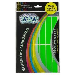 UOFFICE Rectangular Adhesive Labels, 20mm x 100mm, Green
