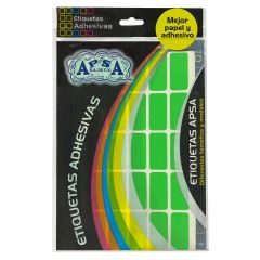 UOFFICE Rectangular Adhesive Labels, 19mm x 40mm, Green
