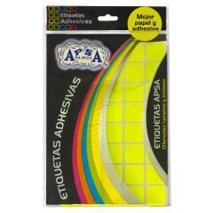 UOFFICE Square Adhesive Labels, 25mm x 25mm, Yellow
