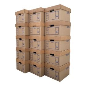 Keep paperwork organized with UOFFICE file storage boxes.
