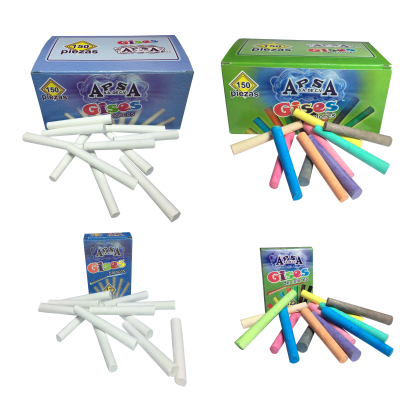 12 Pack of Chalk and 150 Pack of Chalk, Multicolor and White UOFFICE