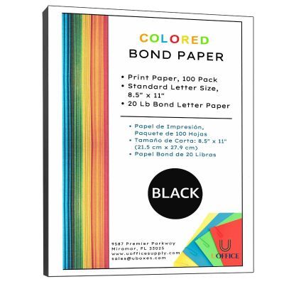 UOFFICE Colored Bond Paper Bundle 8.5