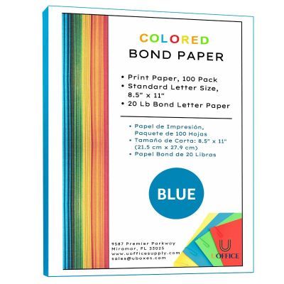 UOFFICE Colored Bond Paper Bundle 8.5