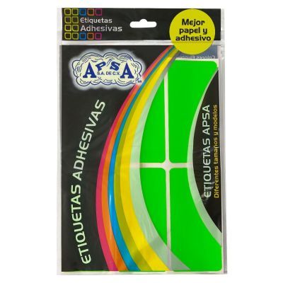 UOFFICE Rectangular Adhesive Labels, 50mm X 100mm, Green
