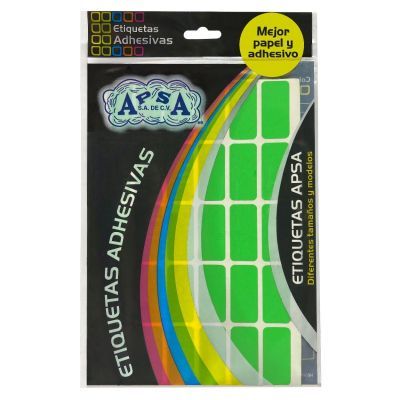 UOFFICE Rectangular Adhesive Labels, 19mm x 40mm, Green
