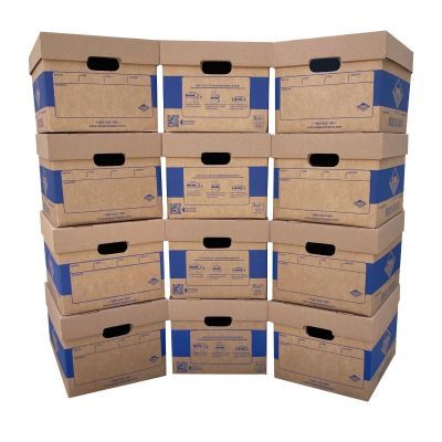 Keep office paperwork organized with UOFFICE file storage boxes.
