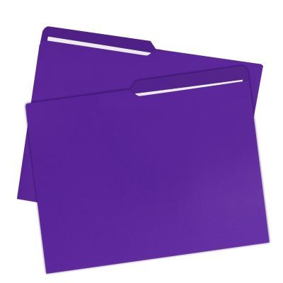 Purpple file folder pack of 100 UOFFICE