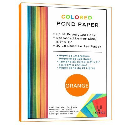 UOFFICE Colored Bond Paper Bundle 8.5