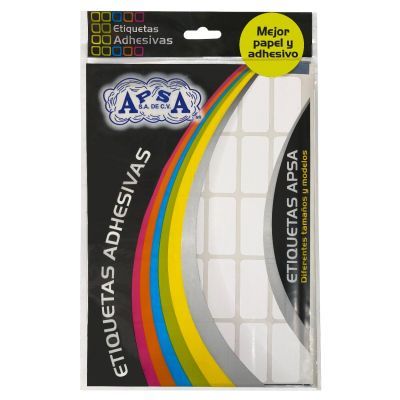 Rectangular Adhesive Labels, 19mm x 40mm, White