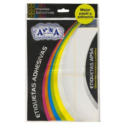 UOFFICE Rectangular Adhesive Labels, 50mm X 100mm, White