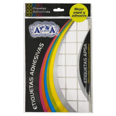 UOFFICE Square Adhesive Labels, 25mm x 25mm, White
