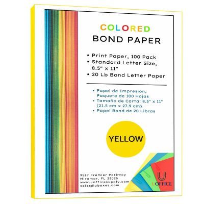 UOFFICE Colored Bond Paper Bundle 8.5