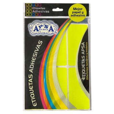UOFFICE Rectangular Adhesive Labels, 50mm X 100mm Yellow

